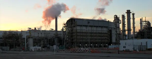 Planta petroquímica industrial