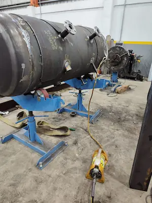 Gammagrafía industrial Iridio 192 para ensayos no destructivos en tanques alta presion